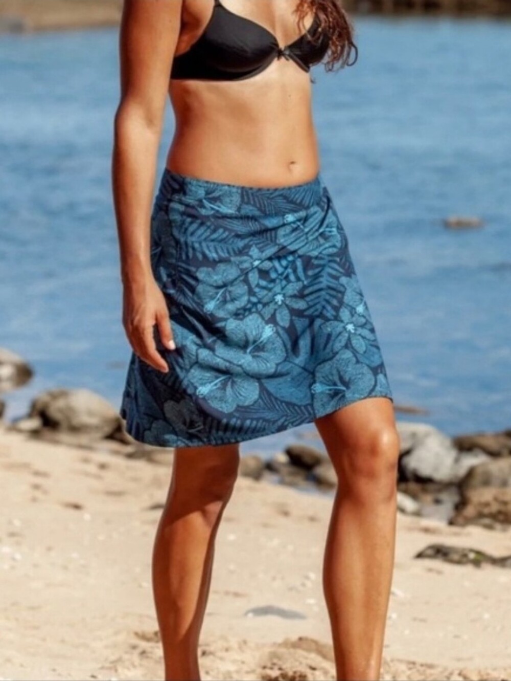 RipSkirt Hawaii Length 2 Quick Wrap Cover-up Skirt  Maui Moonlight Size XL